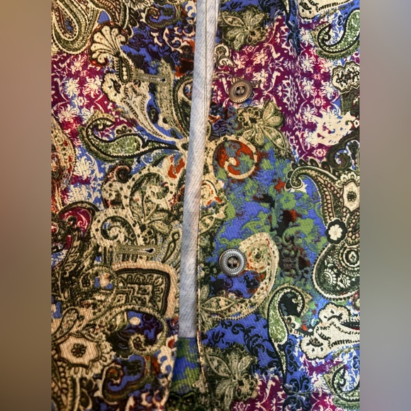 Christopher & Banks stretch paisley printed jacket XL - Picture 6 of 8